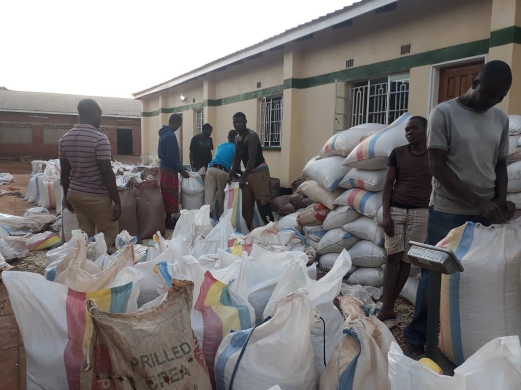 Product packaging outside LAPE warehouse